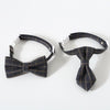 Grey Cat & Dog Bow Tie Collar, Adjustable S (17-32cm)