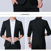 Men Casual Suit Self-cultivation Business Blazer, Size: S(Navy)