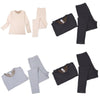 Antibacterial Double-faced Fleece Winter Thickened Constant Temperature Underwear, Size: L(Beige)