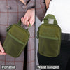 1000D Nylon Bag Outdoor Waist Fanny Pack Mobile Phone Key Mini Tools Waterproof Sport Pouch(Black)
