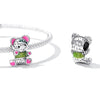 S925 Sterling Silver Neon Bear Beads DIY Bracelet Necklace Accessories