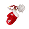 Hand-woven Christmas Keychain Cute Mobile Phone Handbag Pendant, Style: Santa Claus