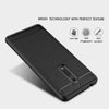 For Nokia 5 Brushed Carbon Fiber Texture Shockproof TPU Protective Cover Case (Black)