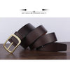 Dandali YY23 Men Retro Antique Pin Buckle Leather Belt Waistband, Length: 95-115cm (Coffee)