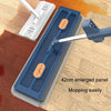 42cm Hand-Free Household Flat Mop Kitchen Cleaning Lazy Floor Cleaner, Style: White+2 Wipes