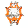 1 Pair 19 Teeth Anti-Slip Ice Gripper Hiking Climbing Chain Shoes Covers, Size:L(Orange)