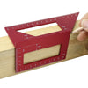 Woodworking T-Shaped Marking Gauge Multi-Function Square Aluminum Alloy Scribe(Red)