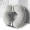 Portable Nap Neck Care Pillow Multifunctional Airplane Travel U-Shaped Pillow, Style: Gray Memory Cotton