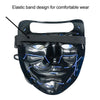 Halloween Festival Party X Face Seam Mouth Two Color LED Luminescence Mask(Orange Purple)