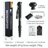 BEXIN MAS325 Portable Travel Outdoor DSLR Camera Aluminum Alloy Monopod Holder(Black)