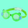 JIEHU JH8560 Children Waterproof and Anti-fog Cartoon Cat Shape Swimming Goggles(Green)