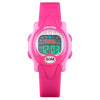 SKMEI 1478 Multifunction Children Digital Watch 50m Waterproof Sports Watch(Rose Red)