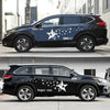2 PCS/Set D-207 Star Pattern Car Modified Decorative Sticker(White)