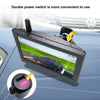 Solar License Plate Frame Wireless Transmission Reversing Camera Display