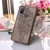 For Alcatel 1L 2021 Embossed Butterfly Leather Phone Case(Grey)