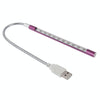 10-LED Portable Ultra Bright USB LED Light(Purple)