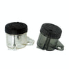 2 PCS Motorcycle Modified Parts Front Brake Oil Liquid Cup Direct Brake Pump Universal Oil Pot(Transparent)