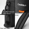 Cwatcun D157 DSLR Camera Lens Barrel Shockproof Thickened Digital Lens Bag Flip Lens Pouch, Color: Large Black