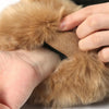 Imitation Rabbit Fur Wrist Sleeves Dual-use Anti-Flooding Sleeves, Size:One Size(Black)