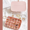 LSHZ13 30 Grids Double-Layer Jewelry Storage Box(Bean Red)