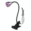 LED Clip Plant Lamp USB Remote Control Dimming Grow Light, Style: Single Head(Full Spectral)