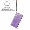 For Alcatel 1S 2021 Butterfly Love Flower Embossed Horizontal Flip Leather Case with Holder & Card Slots & Wallet & Lanyard(Light Purple)