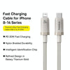 Baseus Titanium Alloy Series 20W USB-C / Type-C to 8 Pin Fast Charging Cable, Length:1m(Gold)