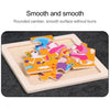 3 PCS Kids Wooden Cartoon Puzzle Jigsaw Toy Early Educational Toys(Bee)