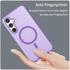 For Samsung Galaxy S24 FE 5G MagSafe Frosted Translucent TPU + PC Full Coverage Phone Case(Dark Purple)