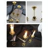 DH2304-01 Rose Carved Metal Candle Holder Bar Decoration Candlelight Dinner Candlesticks, Size: Medium Gold