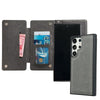 For Samsung Galaxy S25 Ultra 5G Multifunctional 7-Card Wallet Leather Phone Case(Grey)