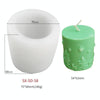DIY Christmas Candle Aromatherapy Gypsum Silicone Mold, Shape: Single Christmas Cylinder