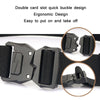 Outdoor Casual Lightning Buckle Men Elastic Belt, Length: 125cm(Army Green)