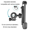 Bicycle Phone Holder 360 Degree Rotation Locking Cell Phone Clip(Black)