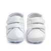 D0735 PU Leather Soft Soled Slip-On Baby Walking Shoes, Size: 11cm(Bluetail)