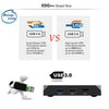 X96 Max 4K Ultra HD Media Player Smart TV Box with Remote Controller, Android 8.1, Amlogic S905X2 Quad Core ARM Cortex-A53 up to 2GHz, 4GB+32GB, Support TF Card, RJ45, Dual Band WiFi, Bluetooth(Black)