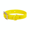 Horsarine PVC Dog Collar, Medium, Yellow - Waterproof & Durable