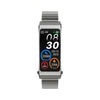 K13S 1.14 inch TFT Screen Slub Steel Strap Smart Calling Bracelet Supports Sleep Management/Blood Oxygen Monitoring(Tarnish)