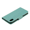 For iPhone XR Embossed Butterfly Pattern Horizontal Flip Leather Case with Card Slot & Holder & Wallet & Lanyard (Green)
