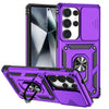For Samsung Galaxy S25 Ultra 5G Sliding Camshield Holder Phone Case(Purple)