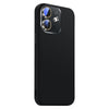 For iPhone 12 Nano Lens Cover Liquid Silicone Phone Case(Black)