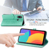 For Alcatel 1L 2021 Mandala Flower Embossed Horizontal Flip Leather Case with Holder & Three Card Slots & Wallet & Lanyard(Green)