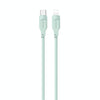 USAMS US-SJ566 Type-C / USB-C to 8 Pin PD 20W Fast Charing Data Cable with Light, Length: 1.2m(Green)