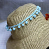 20 Yards Pompom Lace Ribbon Fur Ball Trim For Craft DIY Curtain Home Decorative Clothes Sewing Accessories(Light Blue)