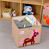 Youngshoots Cotton Linen Cartoon Toy Storage Basket Clothing Storage Box,Style Ordinary(Fly Horse)