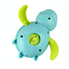Cartoon Turtle Shape Clockwork Toy Babies Bathing Play Water Toy Children Educational Toy(Orange)
