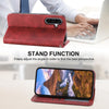 For Samsung Galaxy A36 Cubic Grid Calf Texture Magnetic Leather Phone Case(Red)