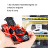 320-1 4pcs/set 1:60 Alloy Car Toy 3 Open Doors Back Force Sports Car Model
