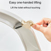 Anti Dirty Handle Toilet Lid Lifter Bathroom Bidet Seat Lifting Lid Kit(Milk White)