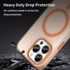 For iPhone 15 Pro Max MagSafe Frosted Translucent TPU + PC Full Coverage Phone Case(Orange)